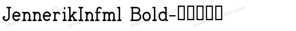 JennerikInfml Bold字体转换